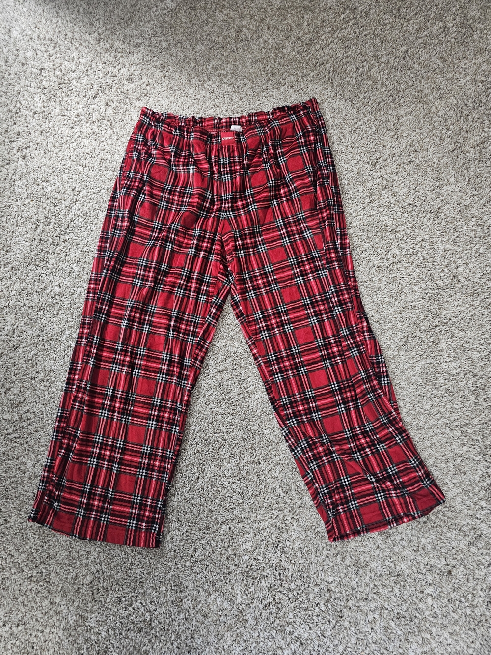 Women's Red Plaid Lounge Pants